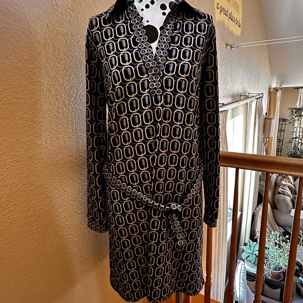 Studio M retro print dress Sz M